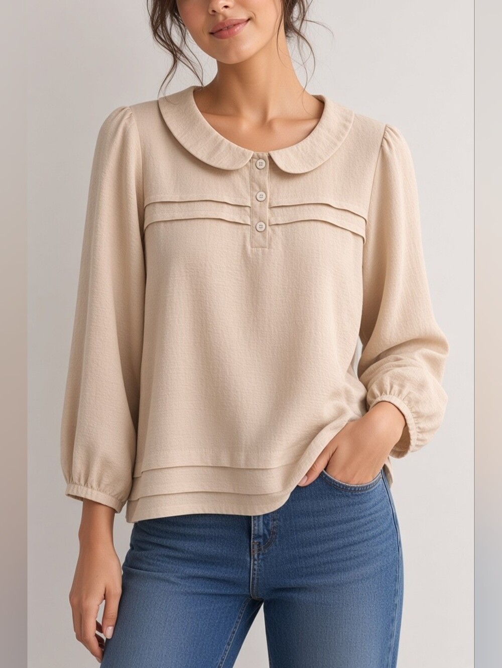Forever 21 XXI Baby Doll Blouse Size S  🩷